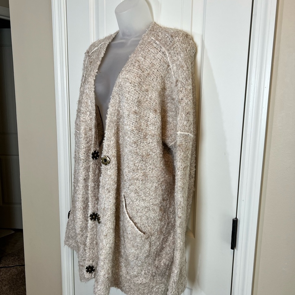 Wool blend cardigan